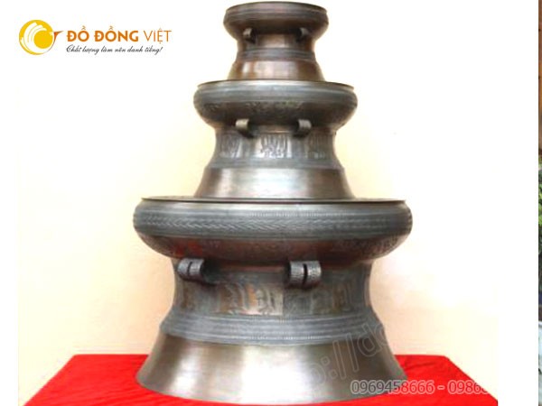 Đúc trống đồng làm bàn cafe dk 50cm cao 50cm tại FLC Thanh hóa