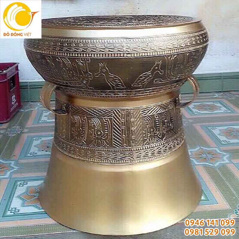 Hình ảnh trống đồng Đông Sơn cao 45cm