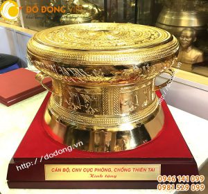 Các đường kính trống mạ vàng làm quà tặng của Đồ đồng việt