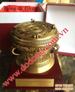 Gía trống đồng lưu niệm 10cm Trống đồng đông sơn