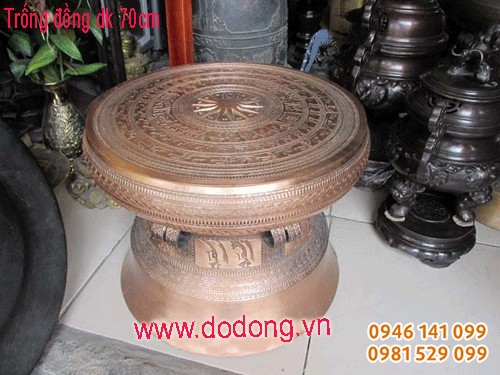 quả trống đồng đỏ dk 70cm