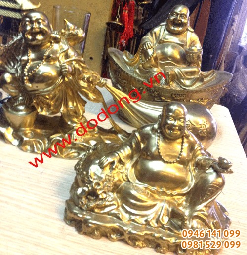 mẫu tượng đồng di lặc đúc tinh xảo