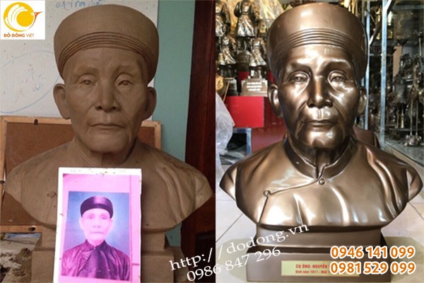 Quy trình đúc tượng chân dung cho người đã mất qua ảnh