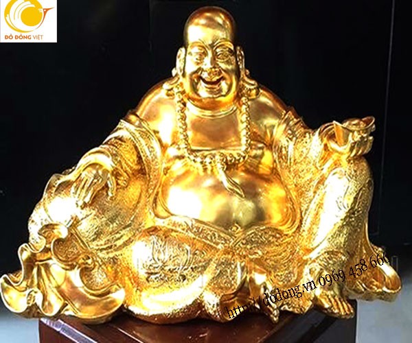 cac mẫu tượng đồng di lạc mạ vàng 24k đẹp, dát vàng tượng ông di lạc