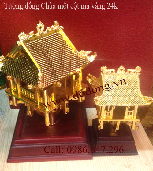 Qùa tặng khuê văn các bằng đồng mạ vàng 24k