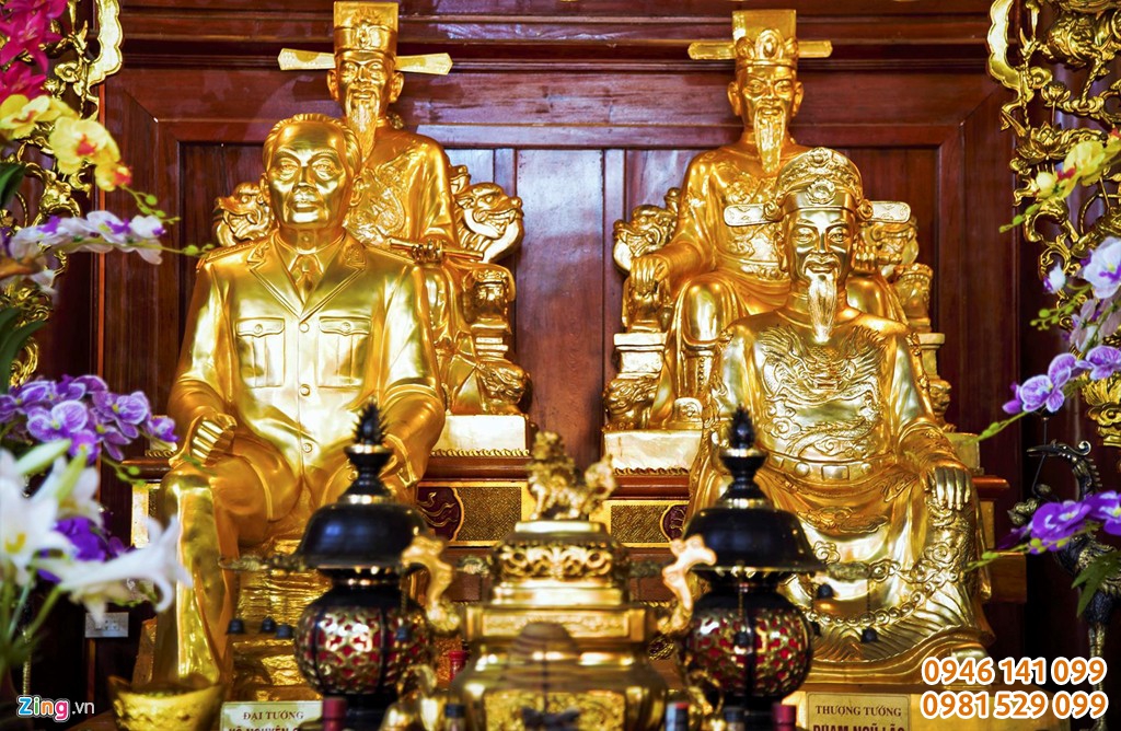 Đúc tượng thờ trong đền thờ, từ đường dòng họ uy tín