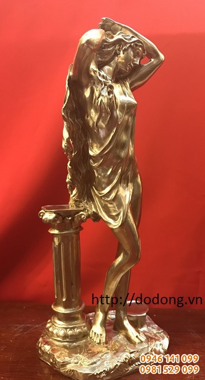 Tượng Thần vệ nữ đúc đồng mỹ thuật 29cm
