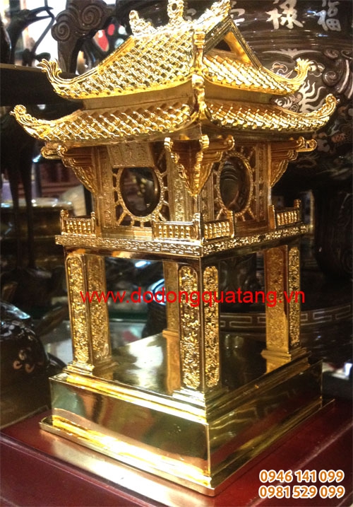 Tượng khuê văn các 25cm mạ vàng 24k