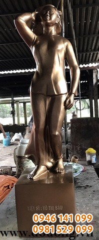 Tượng đồng liệt sỹ Võ thị sáu 81cm