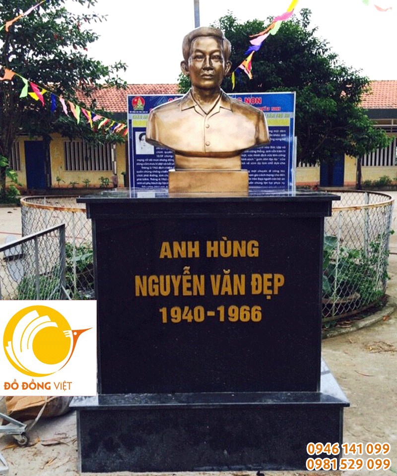Đúc tượng đồng bán thân các anh hùng liệt sỹ tại Tỉnh long an