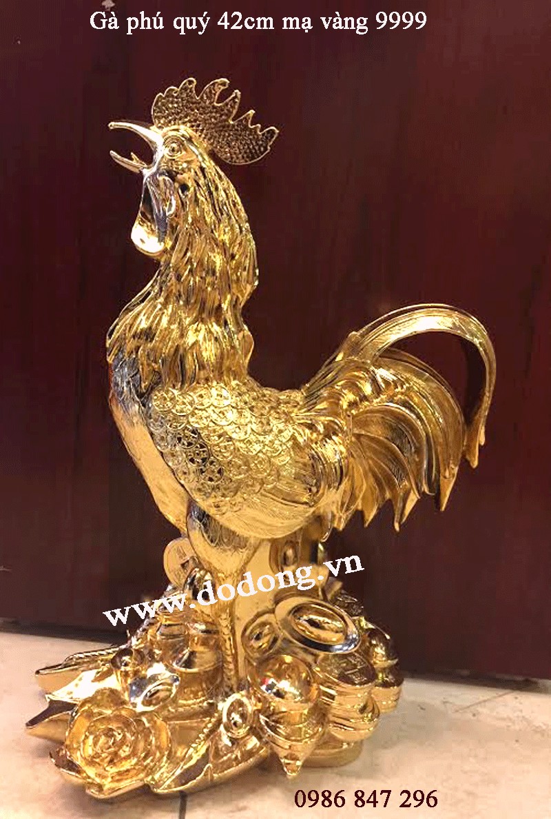 Tượng gà phú quý, biểu tượng tài lộc năm Đinh dậu 2017
