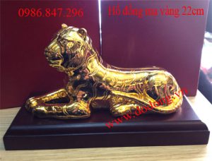 Tượng hổ đồng mạ vàng 24k Qùa tặng cho người tuổi dần