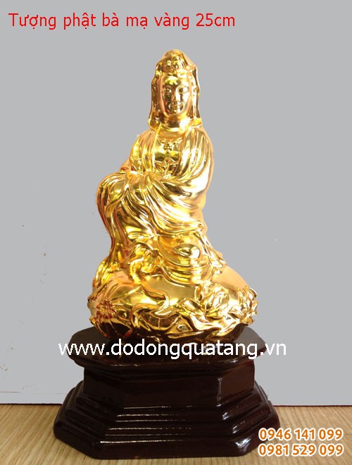 Tượng phật bà quan âm ngồi 25cm