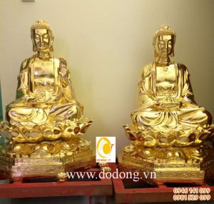 Tượng phật adida, tam thế, thích ca mạ vàng đẹp