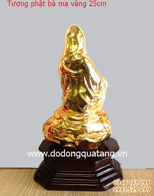 Tượng quan thế âm bồ tát mạ vàng cao cấp