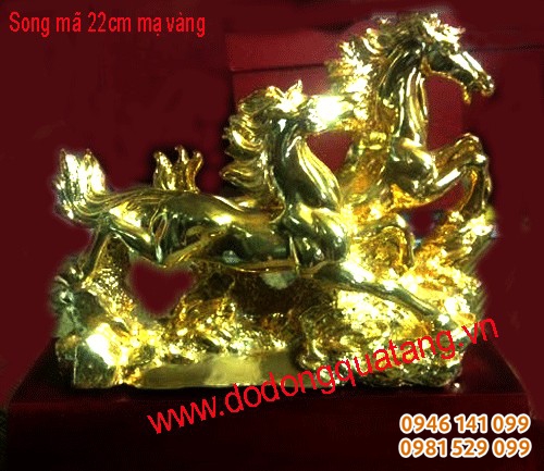 tượng song mạ bằng đồng
