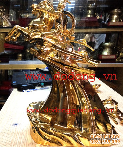 Tượng đồng thánh gióng đồng hun 61cm