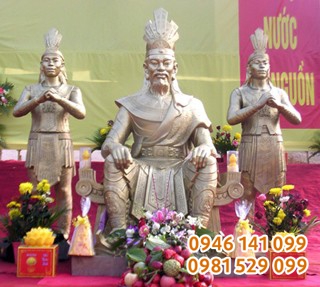 Nhận đúc tượng vua hùng các kích thước để thờ cúng tâm linh