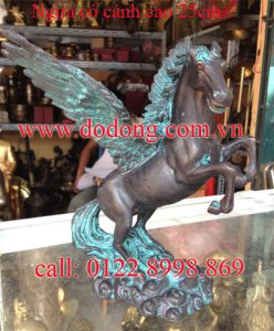 ngựa đồng tung cánh, ngựa có cánh 25cm