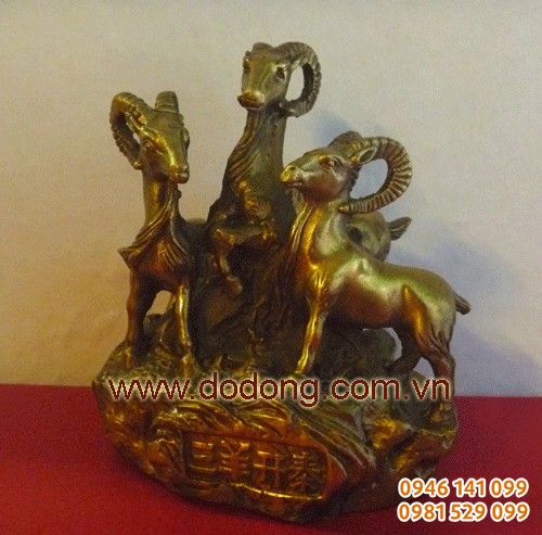 Tượng 3 con dê - tam dương phong thủy