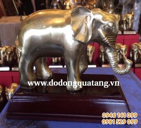 Đúc tượng voi đồng nguyên chất 15cm làm quà tặng