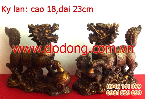 Kỳ lân đầu rồng, mình hươu, đuôi trâu - 12cm,15cm,20cm,25cm,30cm