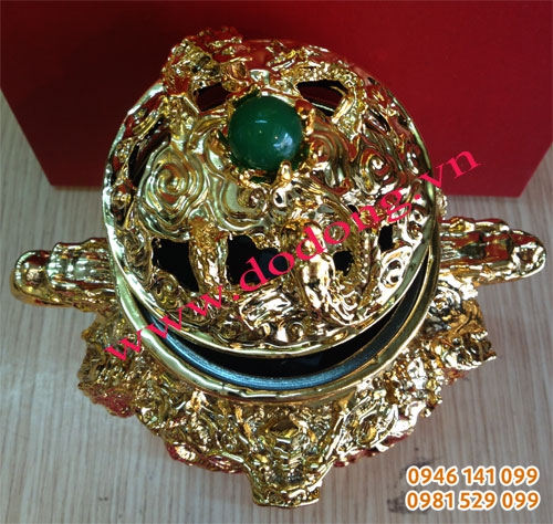 Lắp lư đồng gắn đá công nghiệp xanh